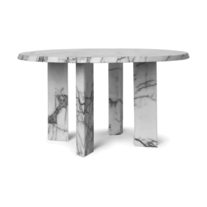 Ferm Living Taula sofabord Ø67x35 cm White-charcoal