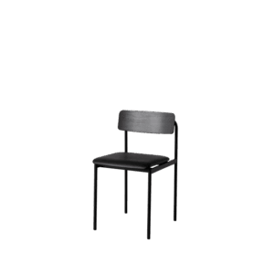 Moebe Offset Spisebordsstol Polstret Sort/Sort