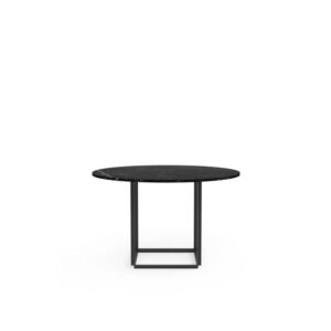 New Works Florence Spisebord Ø120 Sort Marquina Marmor m. Sort Stel