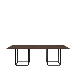 New Works Florence spisebord rektangulært smoked oak, sort stel