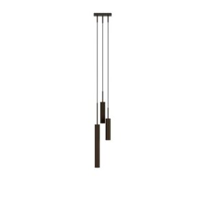 Audo Tubulaire Pendel 3 Aluminium/Anodiseret Bronze