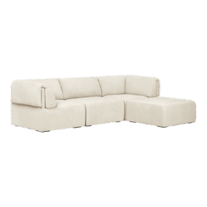 GUBI Wonder Sofa 3 Seater med Armlæn og Chaise Lounge Mumble 02