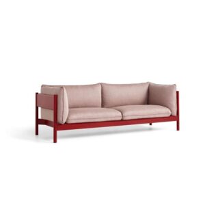 HAY Arbour 3-Personers Sofa Rød Bøg/Re-Wool 648