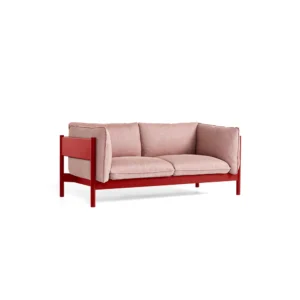 HAY Arbour ECO 2-personers sofa Re-wool 648 multi-vinrød bøg