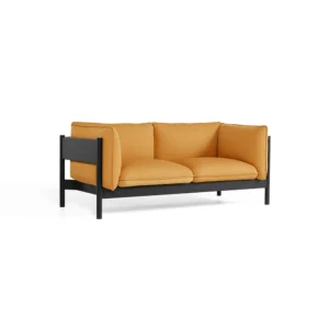 HAY Arbour ECO 2-personers sofa Stof vidar 472 mustard-sort bøg