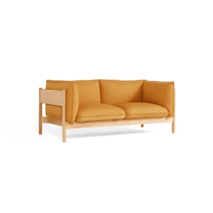 HAY Arbour ECO 2-personers sofa Stof vidar 472 mustard-voksolieret egestel