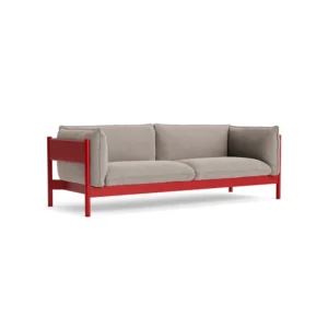 HAY Arbour ECO 3-personers sofa Beige-vinrød bøg
