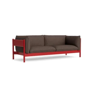 HAY Arbour ECO 3-personers sofa Brown melange-vinrød bøg