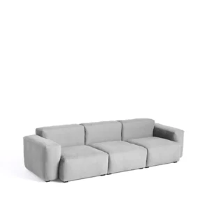 HAY Mags Soft low 3-personers sofa Linara 443 tweed-tone i tone søm