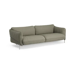 Swedese Continental sofa Sealife Green/black-kromeret stål