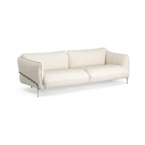 Swedese Continental sofa Sealife Ivory/sand-kromet stål