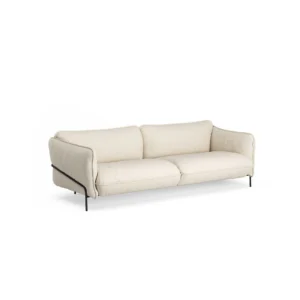 Swedese Continental sofa Sealife Light beige/white-sortlakeret stål