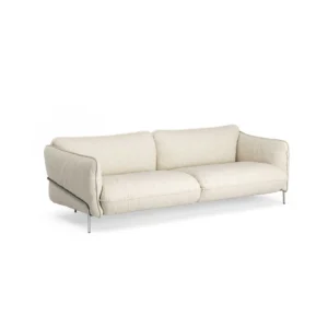 Swedese Continental sofa Wave Champagne-kromet stål