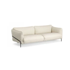 Swedese Continental sofa Wave Champagne-sortlakeret stål