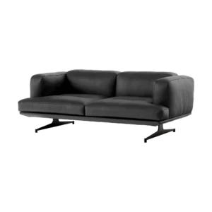 &Tradition Inland AV22 2-personers sofa Noble læder sort/Warm black