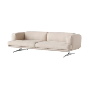 &Tradition Inland AV23 3-personers sofa Clay 0011/Poleret aluminium