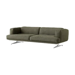 &Tradition Inland AV23 3-personers sofa Clay 0014/Poleret aluminium