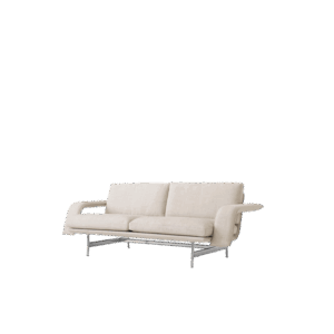 &Tradition Meantime AV30 2-Personers Sofa Poleret Aluminium/Ecriture 0210