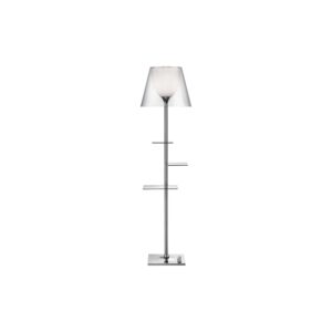 Bibliotheque Gulvlampe Krom/Transparent