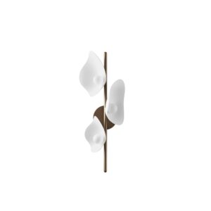 Florii 3 Væglampe Mørk Bronze/Hvid