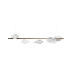 Florii 5 Linear Pendel Mørk Bronze/Hvid