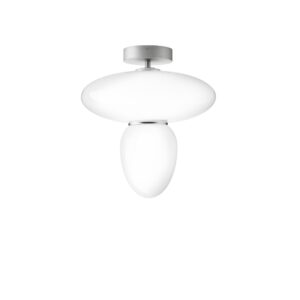 Rizzatto 42 Loftlampe Satin Sølv & Opal