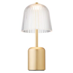Asteea Transportabel Lampe Satin Messing/Riflet Klar