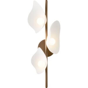 Florii 3 Væglampe Mørk Bronze/Hvid