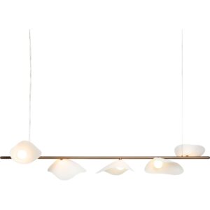 Florii 5 Linear Pendel Mørk Bronze/Hvid